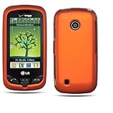 Metalic Orange Rubber Touch Snap-on 2pcs Phone Protector Hard Cover Case fo ....