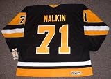 EVGENI MALKIN Pittsburgh Penguins 1990's CCM Vintage Throwback Away Hockey Jersey