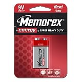 Memorex Super Heavy Duty Battery 1 Pack Size 9V