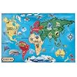Melissa and Doug WORLD MAP 33 PC FLOOR PUZZLE