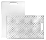Architec Restaurant Gripper Large Professional Edition Cutting Board, 12 by 19-Inch, White