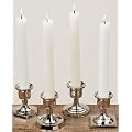 4er Set KERZENLEUCHTER 7cm H�HE / 6cm BREITE IN SILBER