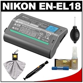 Nikon EN-EL18 Rechargeable Li-ion Battery with Nikon Cleaning Kit + Hurricane Blower
