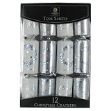 Tom Smith Ice Cube Silver Christmas Crackers - 12 pack