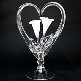 Calla Lily Lilies Blown Glass Wedding Cake Topper Frosted