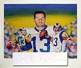 Kurt Warner St. Louis Rams Signed Lithograph with SB MVP Inscription LE of 113