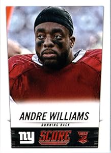 2014 Score Football Card #336 Andre Williams - New York Giants NFL Rookie Card