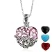 Sterling Silver & Marcasite Interchangeable Multi-stone Heart Pendant Set w/18" Chain