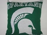 MICHIGAN STATE SPARTANS Soft Knit Team Logo Throw Pillow 18 x 18 x 6