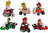 51mjHB%2BNxyL. SL160  Super Mario Kart Figures Set of 6