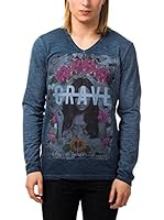 BIAGGIO Camiseta Manga Larga (Azul Marino)