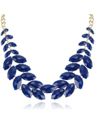 Cabochon Fern Statement Necklace, 20.5"+3" Extender