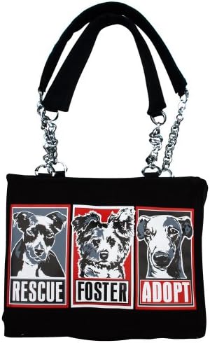 Calico Dragon Foster Adopt Rescue Puppy Dog Animal Rights Vegan Handbag Purse