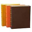Desk Address Book, Ring Binder, Genuine Goatskin Leather, 1,500 Entries