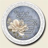 Scentiment Coaster with saying ~ Kindness ~ vanilla aroma ~ gift bag and easel ~ code 495
