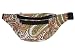 K London Stylish Canvas Woven Multi coloured Ethnic Design Waist Pack Waist Pouch Travel Pouch Passport Holder Waist Bag with Adjustable Strap(SUF_green_ambi_001) RS.509.00