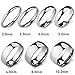 Men's Wide 10mm Stainless Steel Band Ring Silver Polished Wedding Elegant