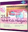 Closet Complete Kids Size Ultra Thin No Slip Velvet Hangers, Pink, Set of 25