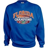 Florida Gators 2007 NCAA Basketball National Champions Blue Big Time Crewneck Sweatshirt at Cotton Exchange