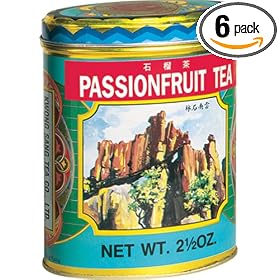 Roland Kwong Sang Tea, Passion Fruit, 2.5-Ounce Tins (Pack of 6)