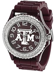 Texas A&M Womens Rhinestone-accented Jelly Watch