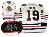 Jonathan Toews Autographed/Hand Signed Jersey Chicago Blackhawks White Replica