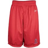 Reebok Los Angeles Angels of Anaheim Red Jimmy Mesh Shorts