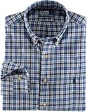 Polo Ralph Lauren Classic-fit Blue/navy Plaid Twill Sportshirt