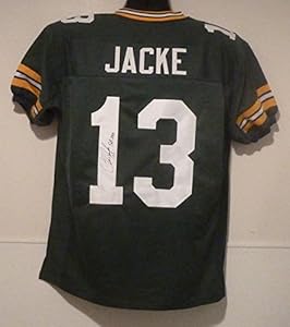 Chris Jacke Autographed Green Bay Packers green size XL jersey w/