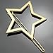 Q&Q Fashion Blogger Gold Shooting Star Cut Out Hair Pin Clip Dress Snap Barrette Hen Party