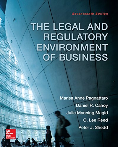 The Legal and Regulatory Environment of Business