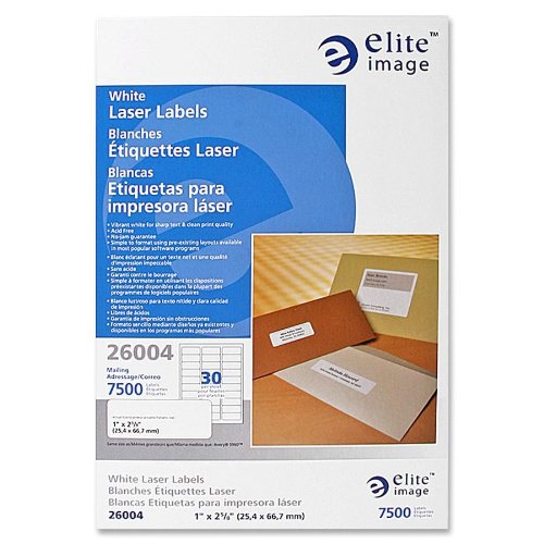 Elite Image White Mailing Laser Labels