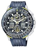 Citizen Men’s JY0064-00L Eco-Drive Blue Angels Skyhawk A-T Chronograph Rubber Strap Watch
