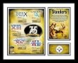 Pittsburgh Steelers NFL Framed Photograph 75th Team Anniversary with Super Bowl Logos Milestone Coll