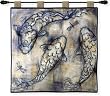 Japanese Koi Fish Tapestry Wallhanging Comes With Wall Hanging Rod
