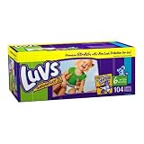 Luvs Diapers, Size 6, Value Pack, 104 Diapers