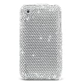 Apple i-Phone iPhone 3G 3G-S Cell Phone Full 1200 Pieces Silver Hand-made Precision-cut Brilliant Crystals Diamonds Bling Fashion Luxury Luxurious Protector Case Cover