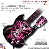 Lightning Pink Skin by WraptorSkinz TM fits All Sony PS2 Guitar Hero SG Guitar Controllers (GUITAR NOT INCLUDED)