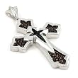 Mocha Stingray Large Cross Pendant