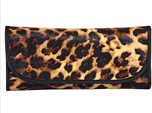 Ppmart Fl-t1310004 Korea Professional &amp; Luxury Nylon Cosmetic Makeup Brush 12pc Set with Leopard Print Case