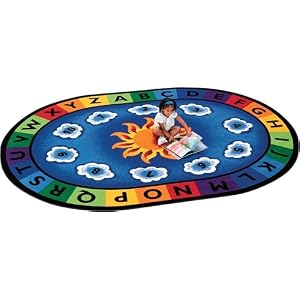 Sunny Day Oval Carpet - 4'5 x 5'10 by 