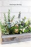 Herb＊ハーブガーデニングアレンジ＊ウッデンプランター 【ガーデン雑貨】【フェイクグリーン】【造花】