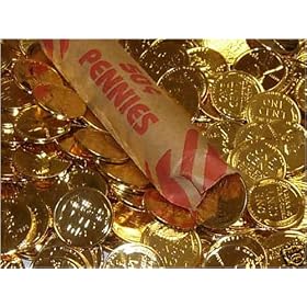 Lot of 10 - 24K Gold Layered Wheat Cents