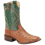 Double - H® Mens El Toro Full Quill Ostrich Boots Cognac and Hunter by DOUBLE-H