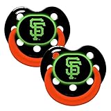 Baby Fanatic Pacifier - Glow In The Dark (2 Pack) - San Francisco Giants by Baby Fanatic [並行輸入品]
