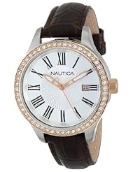 Nautica Womens N12654M BFD 101 Date Mid Japanese Three Hand Watch