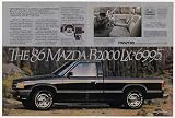 1986 Mazda B2000 LX Pickup Truck Double-Page Print Ad