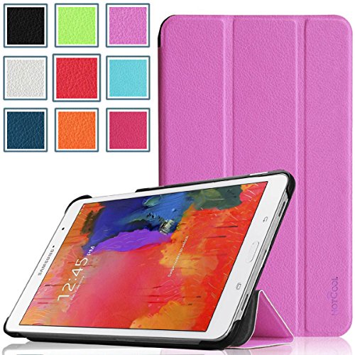 Pellem 2014SCPU Samsung Galaxy Tab Pro 8.4 Case - Ultra Slim Lightweight SmartCover Stand Case for SM-T320 / T321 / T325 Samsung Galaxy Tab Pro 8.4 Inchs Tablet (With Smart Cover Auto Wake/Sleep), Purple