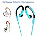 BESIGN SP01 Wired Sweat Proof Earphones, 3.5mm Stereo Sports Running Earbuds, Headsets, Headphones With Mic and Remote Control for Smartphones, Tablets, Mp3 Players (Blue)