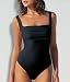Shape fx All-Over Control Square Neck Tank One Piece Swimsuit Swimwear